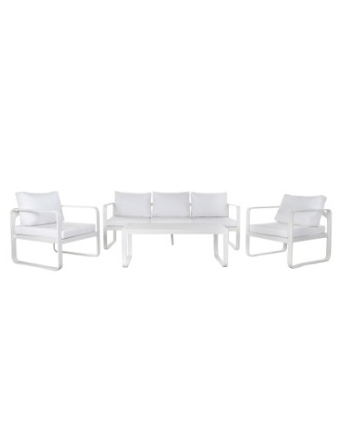 Sofa Set 4 Aluminio 184x72x78 Cojin 58x70x8cm