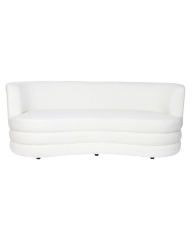 Sofa Poliester 193x92x79 Borreguito Blanco