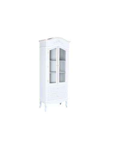 Vitrina Madera Cristal 76x39x193 Blanco