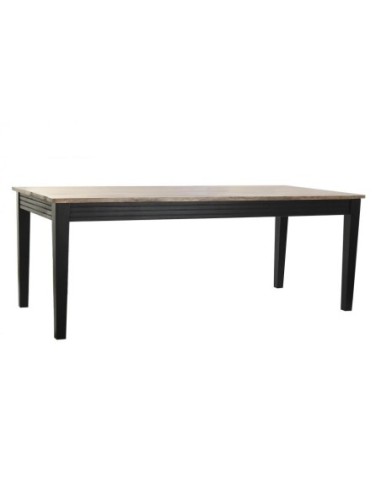 Mesa Comedor Mango Metal 200x90x75 Negro