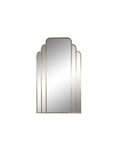 Espejo Hierro Cristal 122x3x208 Dorado