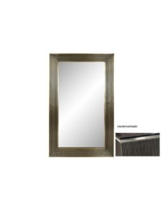 Espejo Laton 75x9x125 Plateado