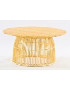 Mesa Centro Ratan Acero...