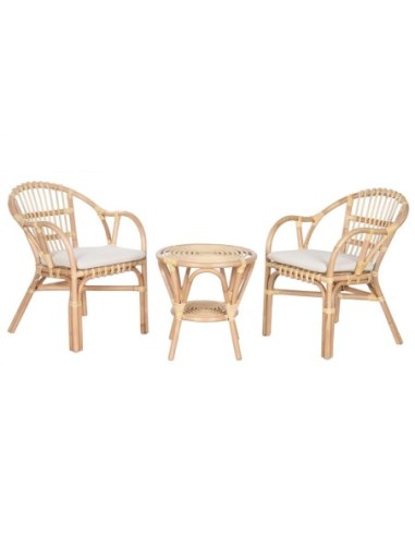 Mesa Set 3 Ratan 50x50x50 Y 2...