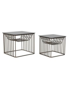 Mesita Auxiliar Set 2 Metal...