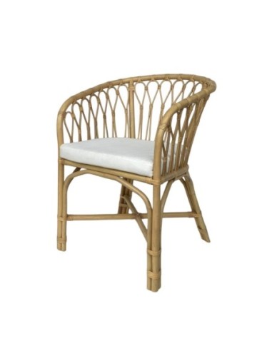 Silla Bambu Ratan 58x60x83