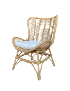 Silla Bambu Ratan 72x74x99