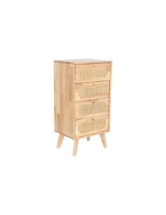 Cajonera Rubberwood Ratan...