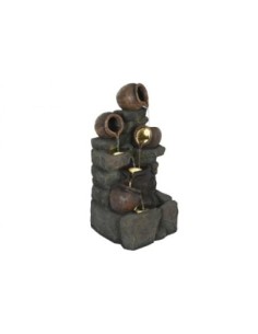 Fuente Resina 37x36x81 Negro