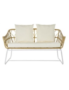 Sofa Ratan Sintetico Metal...