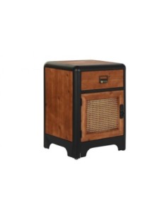 Mesita De Noche Abeto Metal...