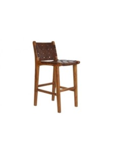 Taburete Teca Piel 41x53x90...