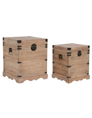 Baul Set 2 Abeto Metal 48x48x61...