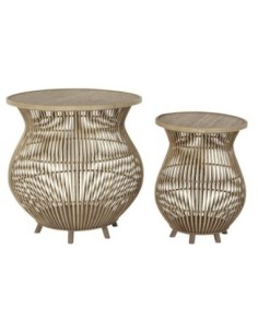 Mesita Auxiliar Set 2 Ratan...