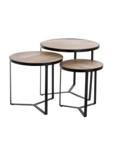 Mesita Auxiliar Set 3 Metal...