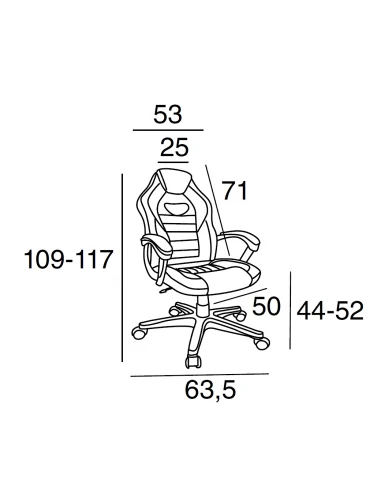 Silla Hi-Tech Medidas Silla Hi-Tech Medidas