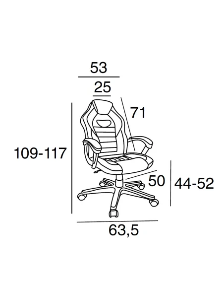 Silla Hi-Tech Medidas Silla Hi-Tech Medidas