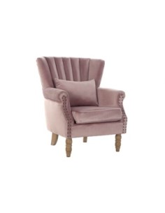 Sillon Velvet Rubberwood...