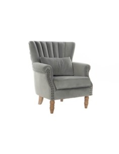 Sillon Velvet Rubberwood...