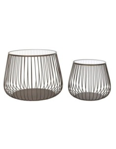 Mesita Auxiliar Set 2 Metal...