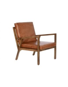 Butaca Piel Madera 60x72x77...