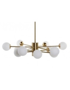 Lampara Techo Metal Cristal...