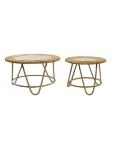 Mesita Auxiliar Set 2 Ratan...