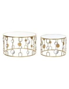 Mesita Auxiliar Set 2 Metal...