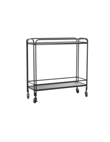 Consola Metal Cristal 80x28x80,5 Negro