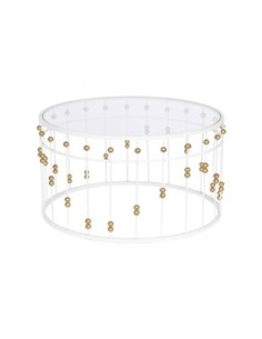 Mesa Centro Metal Cristal...