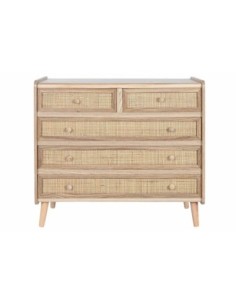 Comoda Paulownia Ratan...