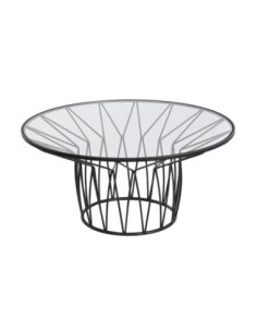 Mesa Centro Metal Cristal...