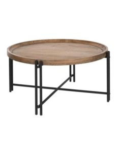 Mesa Centro Madera Metal...