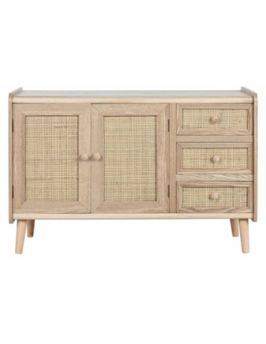 Buffet Paulownia Ratan 90x35x61 16,00 Natural