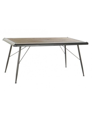 Mesa Comedor Abeto Metal 161x90x75 Negro