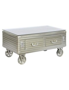 Mesa Centro Metal Cristal...