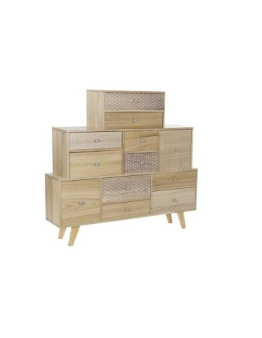 Buffet Paulownia 120x25x110 12 Cajones Natural