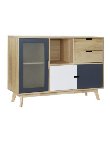 Buffet Paulownia Mdf 120x35x80 4 Caj Natural