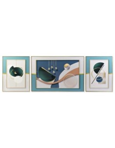 Cuadro Set 3 Aluminio Mdf...