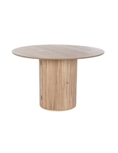 Mesa Redonda Comedor Paulownia 120x120x77 Puerta