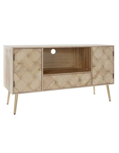 Mueble Tv Paulownia Pino 118x40x65 Natural