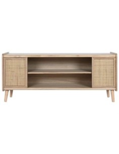 Mueble Tv Paulownia Ratan...