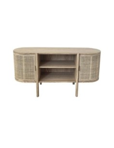 Mueble Tv Rubberwood Ratan...