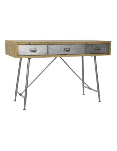 Consola Metal Abeto 120x48,5x78 Gris