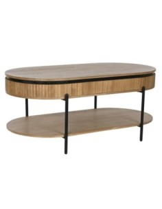 Mesa Centro Paulownia Metal...