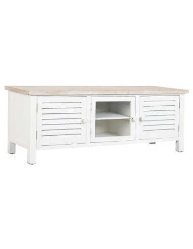 Mueble Tv Abeto Mdf 120x40x45 Blanco