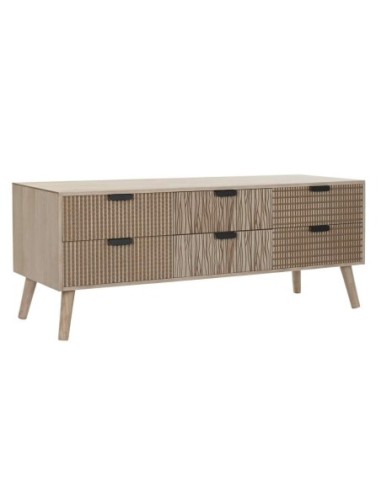 Mueble Tv Abeto Mdf 120x40x47 Marron