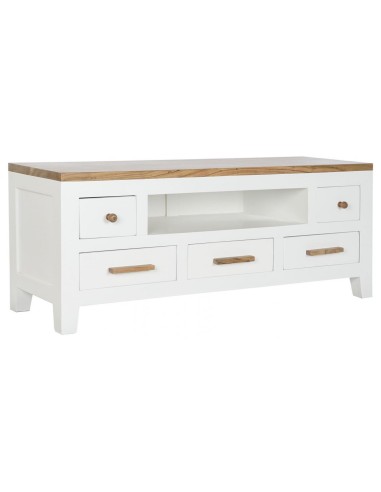 Mueble Tv Mango Acacia 125x40x50 Blanco