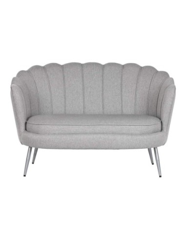 Sofa Poliester Metal 130x77x83 Gris