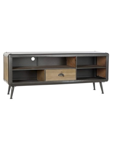 Mueble Tv Abeto Metal 140x41x57 10 Natural